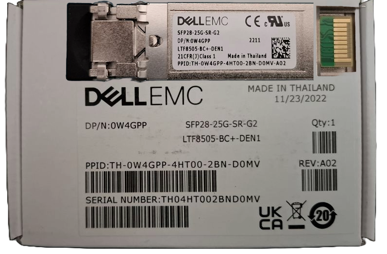 Dell 10GbE SFP+ SR MMF 850nm 100m Transceiver